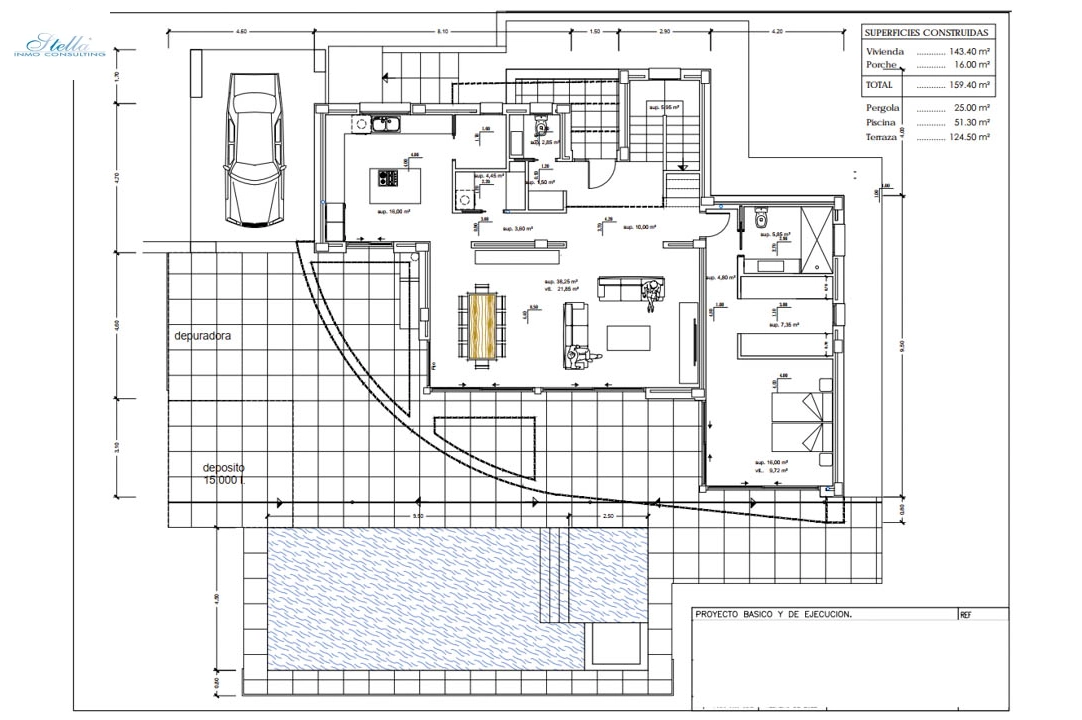 villa en Calpe(Ortenbach) en venta, superficie 604 m², aire acondicionado, parcela 880 m², 4 dormitorios, 4 banos, piscina, ref.: BP-7027CAL-5