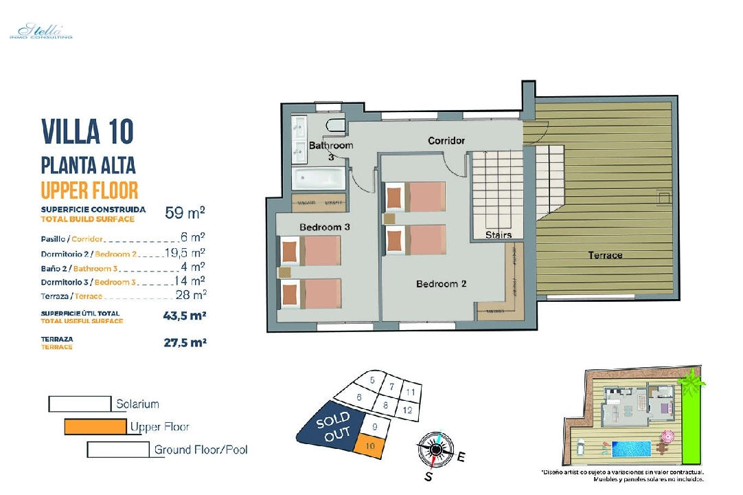 villa en Finestrat en venta, superficie 149 m², estado first owner, parcela 346 m², 3 dormitorios, 2 banos, piscina, ref.: HA-FIN-120-E03-39