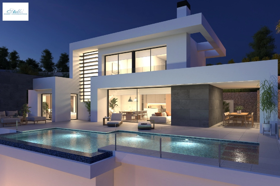 villa en Benitachell(La Cumbre del Sol) en venta, superficie 181 m², aire acondicionado, parcela 824 m², 3 dormitorios, 4 banos, piscina, ref.: CA-H-1700-AMB-1