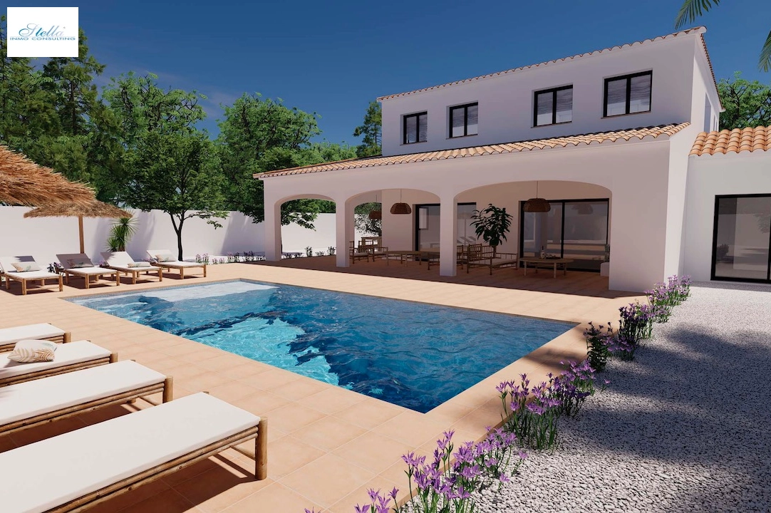 villa en Moraira(Pinar del Advocat) en venta, superficie 248 m², aire acondicionado, parcela 1050 m², 4 dormitorios, 4 banos, piscina, ref.: CA-H-1712-AMB-1