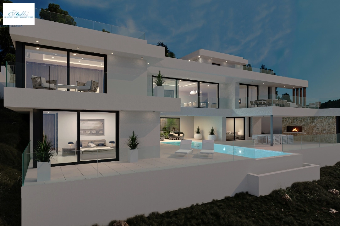 villa en Calpe en venta, superficie 453 m², ano de construccion 2023, aire acondicionado, parcela 1013 m², 4 dormitorios, 4 banos, ref.: MV-2506-3