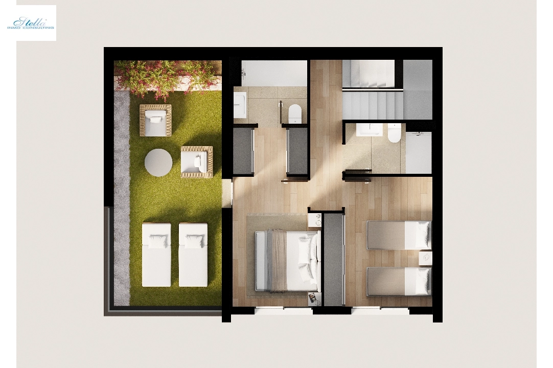 casa de pueblo en Finestrat(Balcon de Finestrat) en venta, superficie 176 m², parcela 318 m², 3 dormitorios, 2 banos, piscina, ref.: TW-BREEZE-33-16