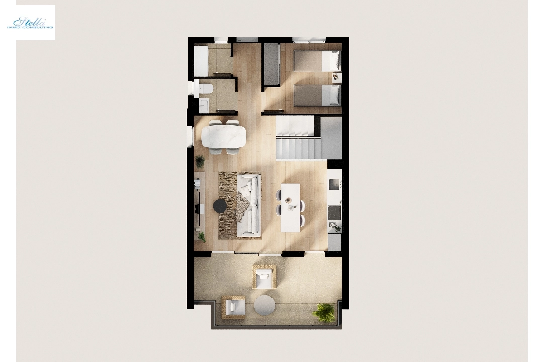 casa de pueblo en Finestrat(Balcon de Finestrat) en venta, superficie 176 m², parcela 318 m², 3 dormitorios, 2 banos, piscina, ref.: TW-BREEZE-33-17