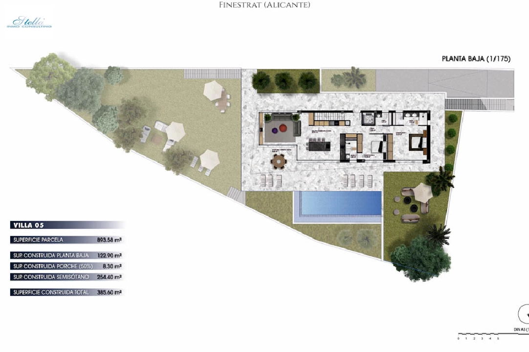 villa en Finestrat(Balcon de Finestrat) en venta, superficie 322 m², aire acondicionado, parcela 565 m², 4 dormitorios, 5 banos, piscina, ref.: BP-7043FIN-10