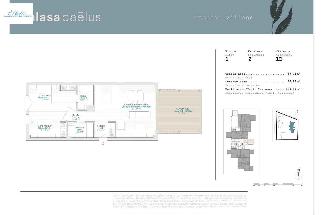 apartamento en El Vergel en venta, superficie 66 m², ano de construccion 2024, parcela 20 m², 2 dormitorios, 2 banos, ref.: TC-B1-2A-2