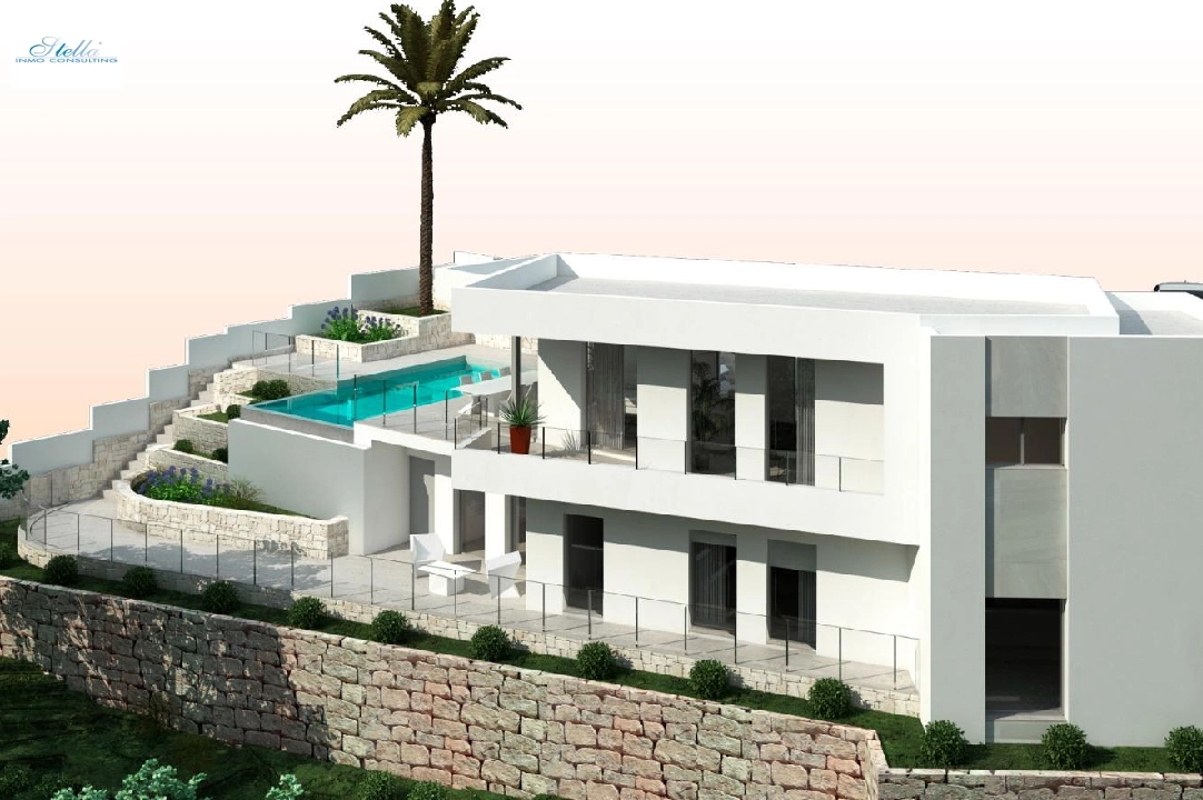 villa en Moraira(Sol park) en venta, superficie 286 m², aire acondicionado, parcela 800 m², 3 dormitorios, 2 banos, piscina, ref.: AM-12126DA-3700-5