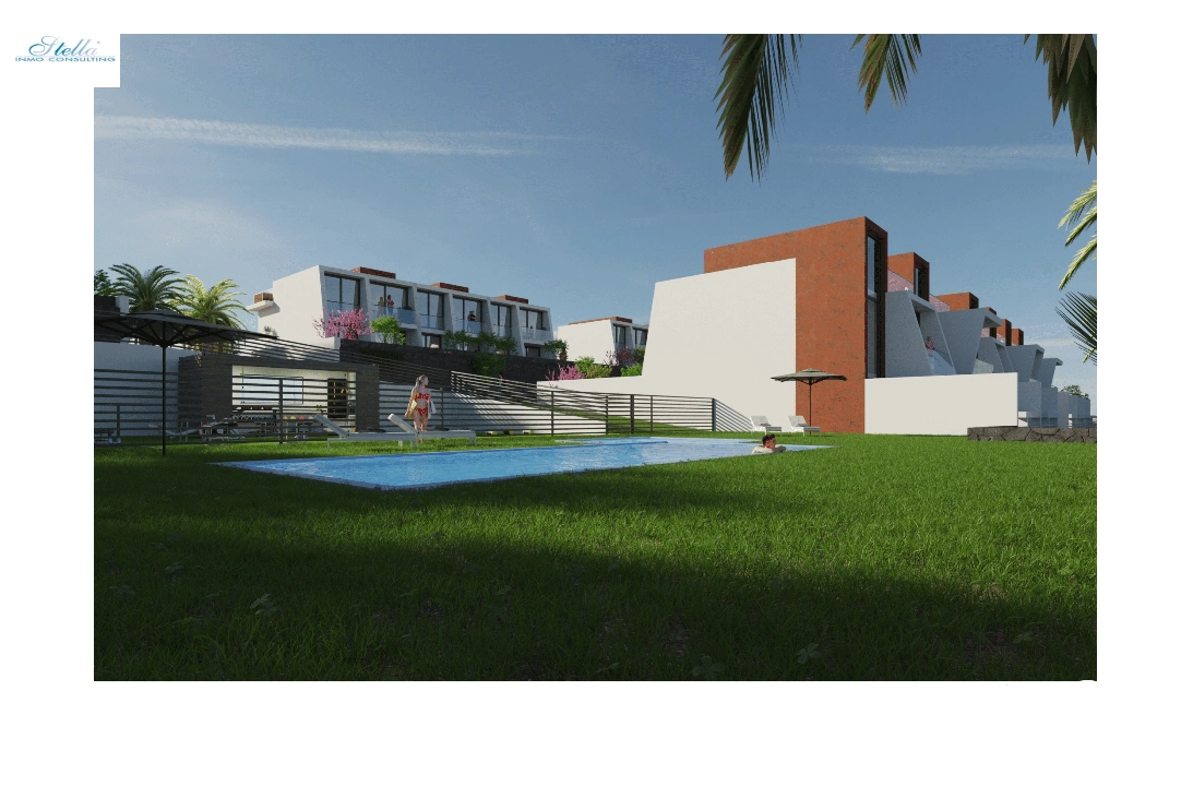 casa de pueblo en Calpe(Marisol Park) en venta, superficie 106 m², aire acondicionado, parcela 138 m², 3 dormitorios, 2 banos, piscina, ref.: CA-B-1687-AMB-1