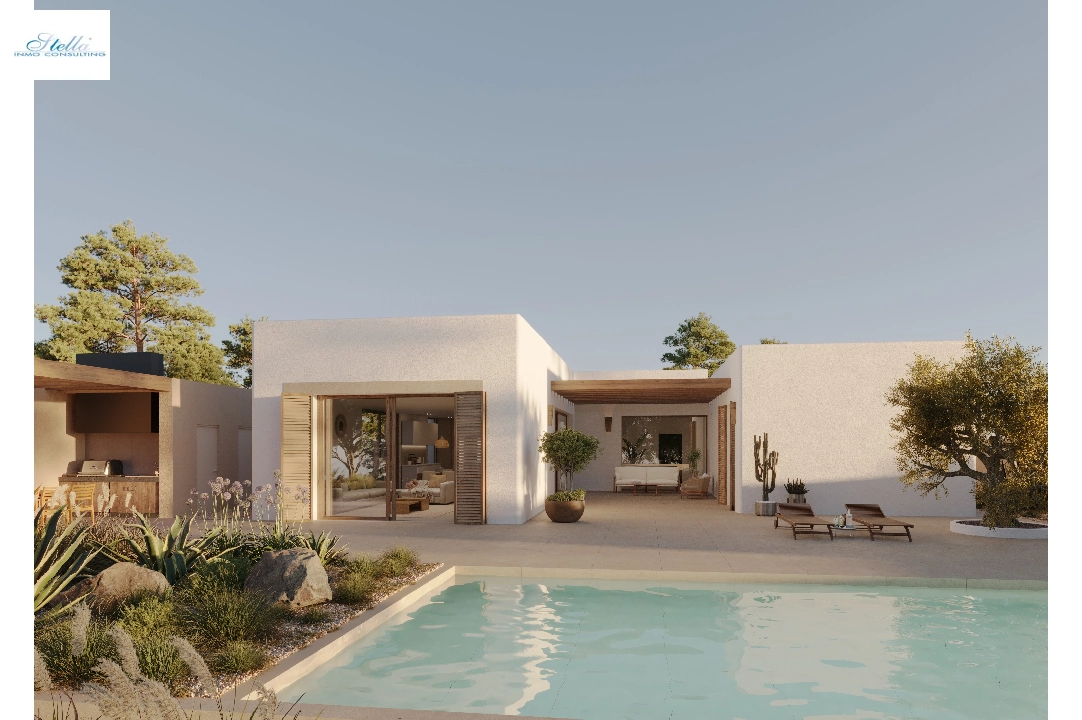 villa en Moraira(Solpark) en venta, superficie 214 m², aire acondicionado, parcela 985 m², 4 dormitorios, 3 banos, piscina, ref.: CA-H-1748-AMB-1