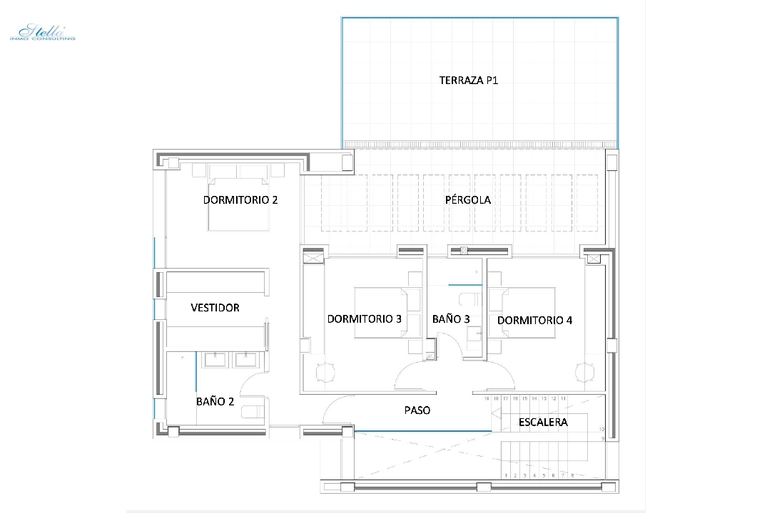 villa en Moraira(Benimeit) en venta, superficie 396 m², aire acondicionado, parcela 795 m², 4 dormitorios, 5 banos, piscina, ref.: CA-H-1749-AMB-9