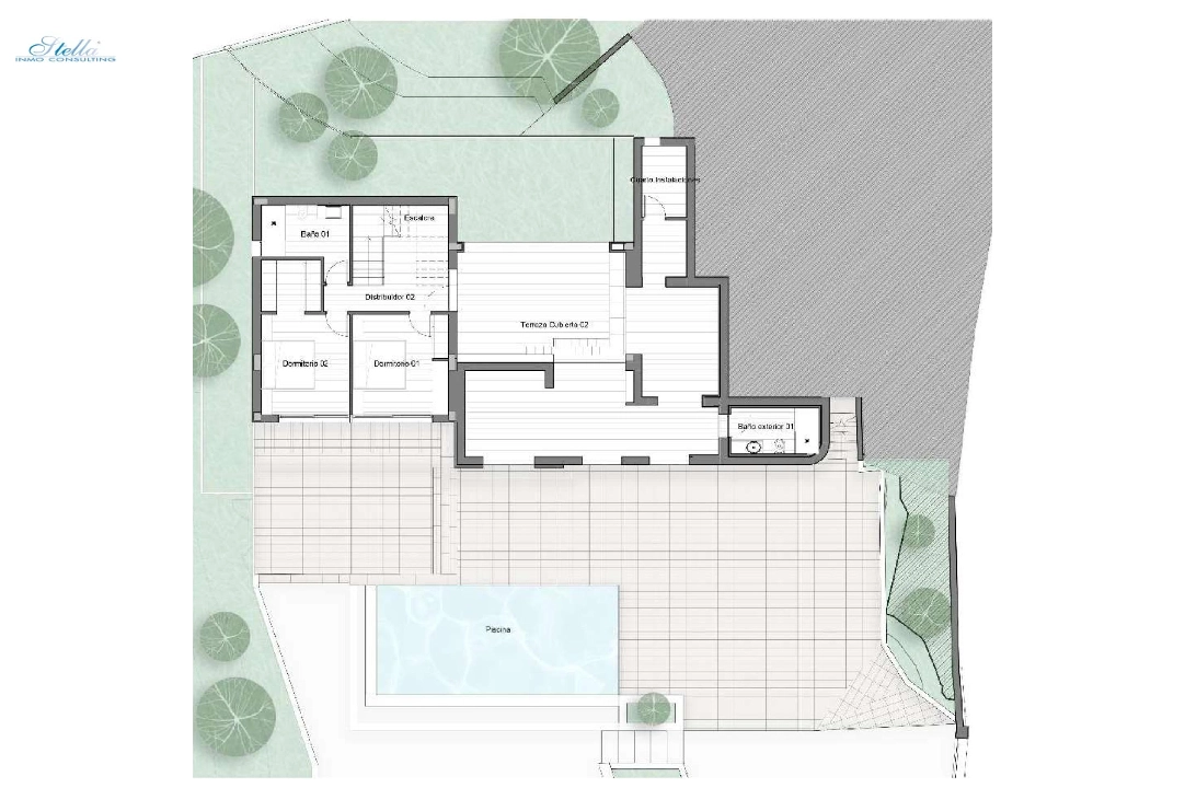 villa en Altea(La Sierra) en venta, superficie 416 m², aire acondicionado, parcela 1100 m², 4 dormitorios, 4 banos, piscina, ref.: AM-1229DA-3700-9