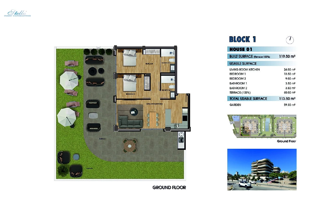apartamento en la planta superior en Los Arenales del Sol en venta, superficie 117 m², estado first owner, 2 dormitorios, 2 banos, piscina, ref.: HA-ADN-141-A01-26