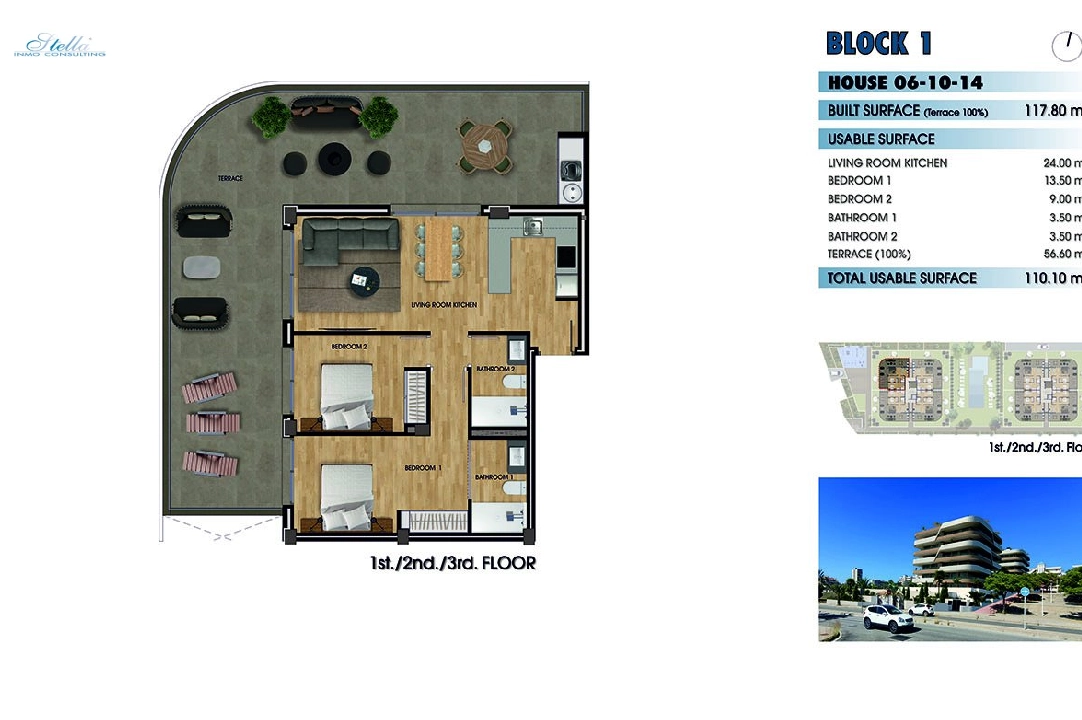 apartamento en la planta superior en Los Arenales del Sol en venta, superficie 117 m², estado first owner, 2 dormitorios, 2 banos, piscina, ref.: HA-ADN-141-A01-31