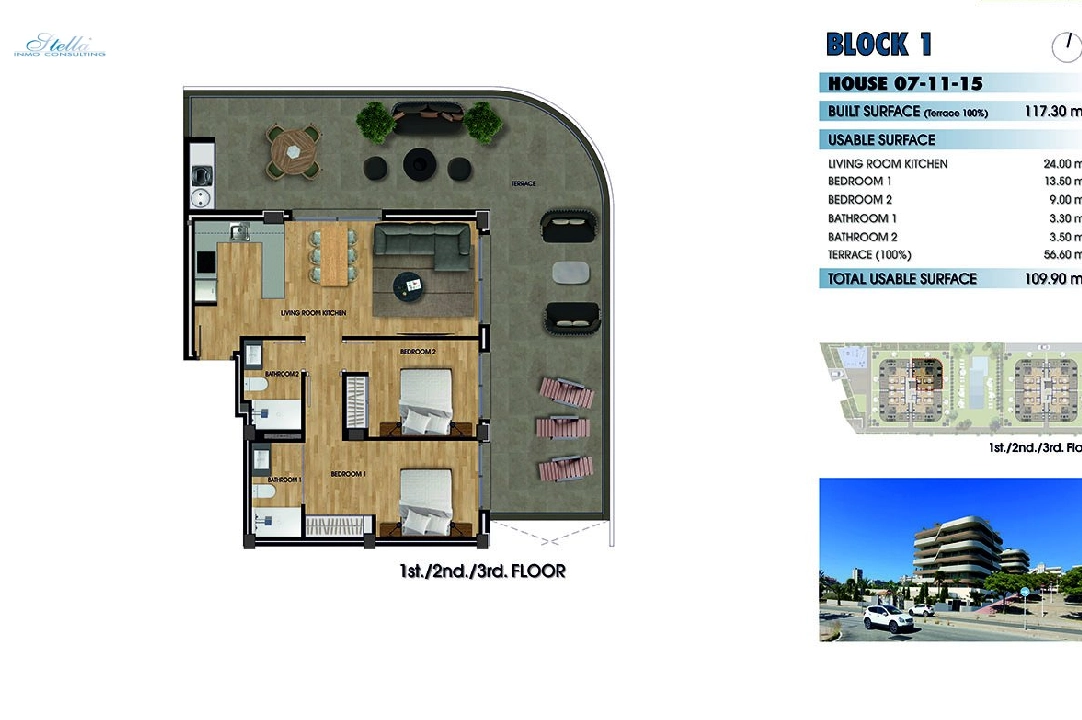apartamento en la planta superior en Los Arenales del Sol en venta, superficie 117 m², estado first owner, 2 dormitorios, 2 banos, piscina, ref.: HA-ADN-141-A01-32