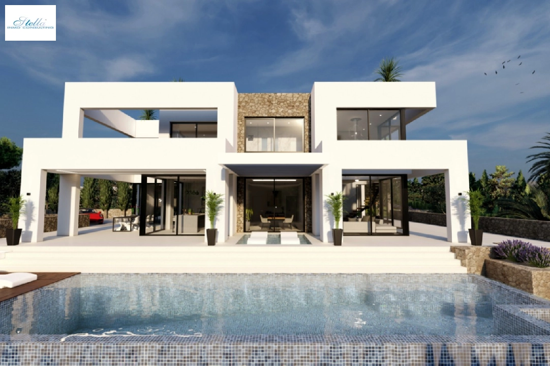 villa en Benissa(La Fustera) en venta, superficie 615 m², ano de construccion 2023, aire acondicionado, parcela 1347 m², 4 dormitorios, 3 banos, piscina, ref.: BI-BE.H-902-2