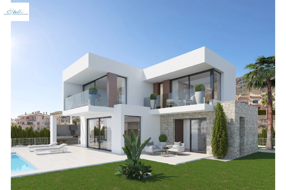 villa en Finestrat en venta, superficie 423 m², ano de construccion 2024, + KLIMA, aire acondicionado, parcela 578 m², 4 dormitorios, 3 banos, piscina, ref.: BI-AL.H-033-13