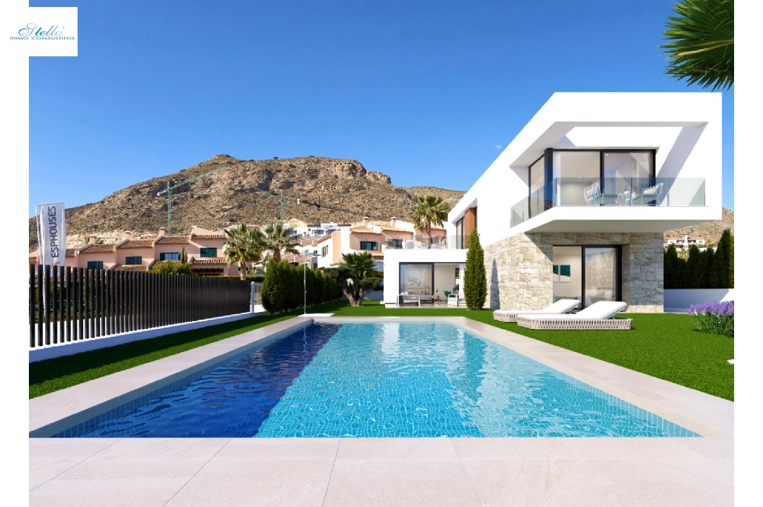 villa en Finestrat en venta, superficie 235 m², ano de construccion 2024, + KLIMA, aire acondicionado, parcela 447 m², 3 dormitorios, 3 banos, piscina, ref.: BI-AL.H-034-6