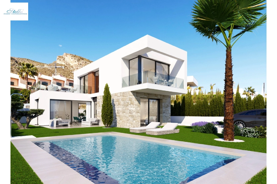 villa en Finestrat en venta, superficie 235 m², ano de construccion 2024, + KLIMA, aire acondicionado, parcela 447 m², 3 dormitorios, 3 banos, piscina, ref.: BI-AL.H-034-7