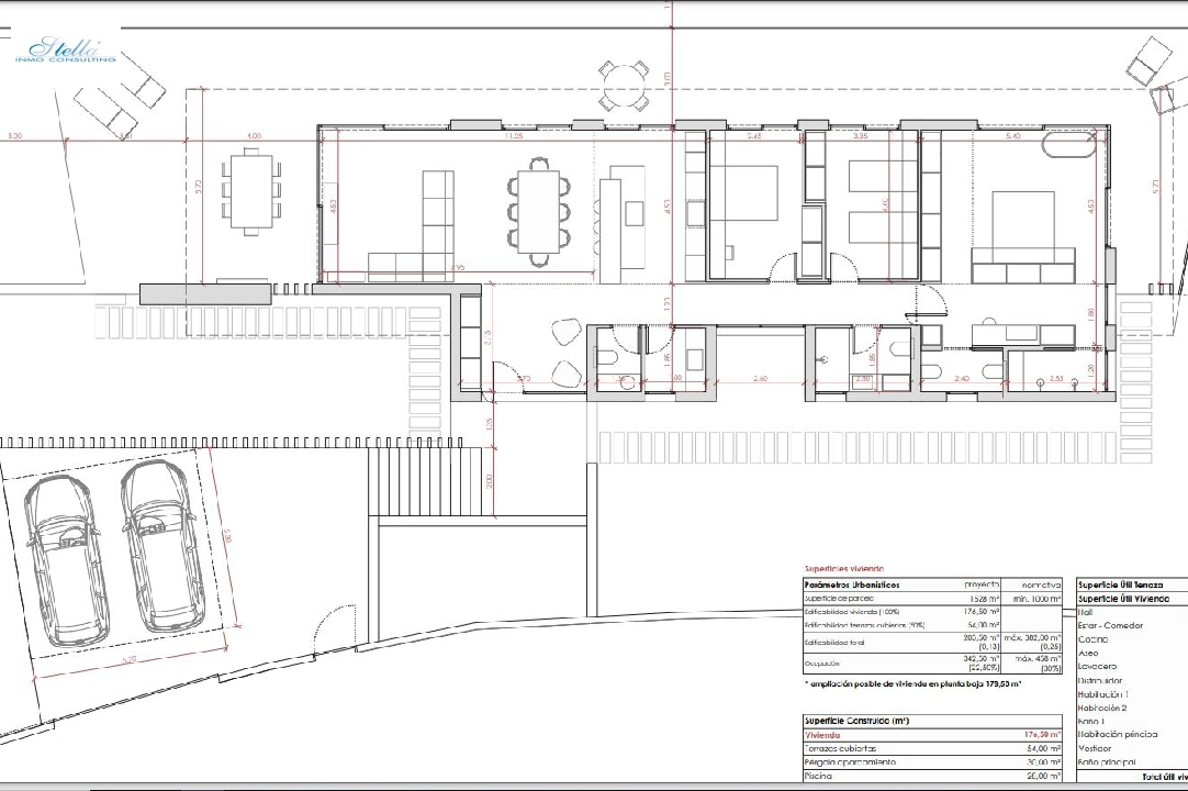 villa en Denia en venta, superficie 176 m², ano de construccion 2023, aire acondicionado, parcela 1514 m², 3 dormitorios, 3 banos, piscina, ref.: BI-DE.H-008-27