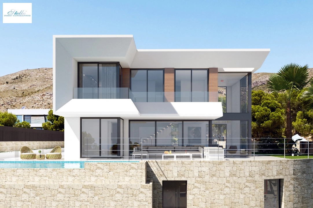 villa en Finestrat en venta, superficie 526 m², ano de construccion 2024, aire acondicionado, parcela 598 m², 5 dormitorios, 5 banos, piscina, ref.: BI-AL.H-035-1