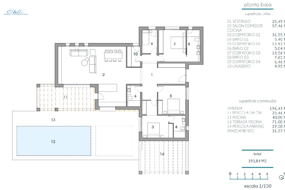 villa en Moraira en venta, superficie 196 m², aire acondicionado, parcela 800 m², 4 dormitorios, 3 banos, piscina, ref.: BI-MT.H-796-8