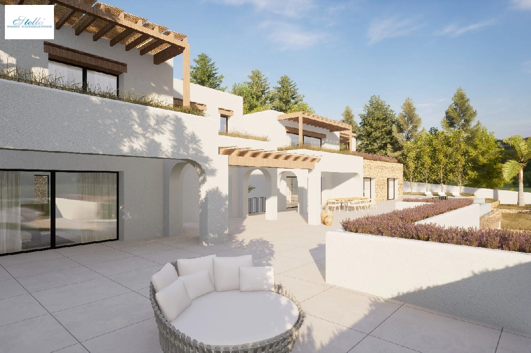 villa en Moraira en venta, superficie 2264 m², ano de construccion 2024, aire acondicionado, parcela 2896 m², 6 dormitorios, 6 banos, piscina, ref.: BI-MT.H-800-3