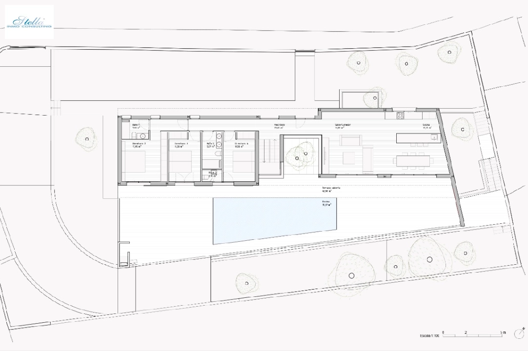 villa en Benissa(La Fustera) en venta, superficie 299 m², ano de construccion 2024, aire acondicionado, parcela 950 m², 4 dormitorios, 3 banos, piscina, ref.: BI-BE.H-909-11