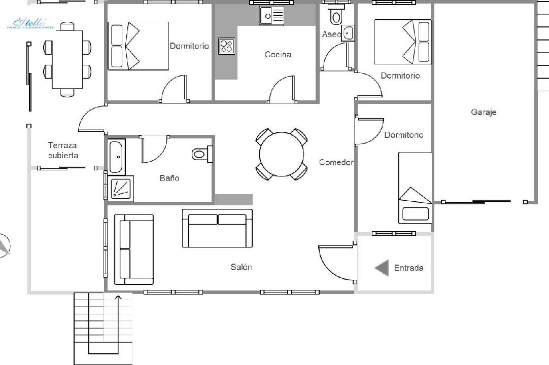 villa en Els Poblets en venta, superficie 186 m², ano de construccion 1979, + calefaccion central, aire acondicionado, parcela 515 m², 4 dormitorios, 2 banos, piscina, ref.: O-V88714D-23