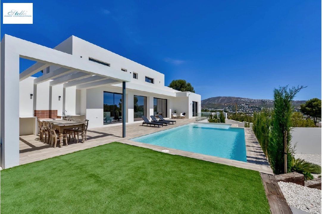 villa en Moraira(La Sabatera) en venta, superficie 259 m², aire acondicionado, parcela 811 m², 4 dormitorios, 3 banos, piscina, ref.: CA-H-1766-AMBI-1