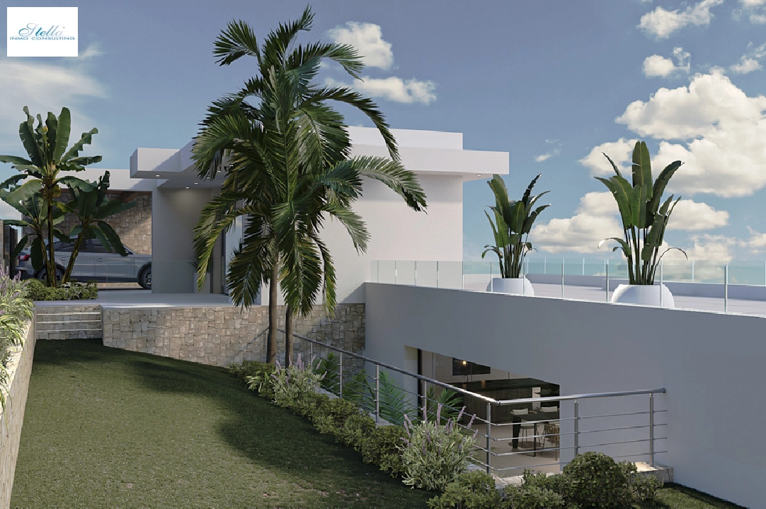 villa en Calpe(Partida Empedrola) en venta, superficie 453 m², aire acondicionado, parcela 1013 m², 4 dormitorios, 5 banos, ref.: BP-4308CAL-4