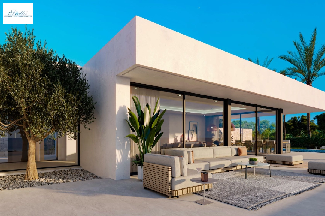 villa en Denia(San Juan) en venta, superficie 322 m², ano de construccion 2026, + calefaccion central, aire acondicionado, parcela 1600 m², 4 dormitorios, 4 banos, piscina, ref.: AS-0524-13