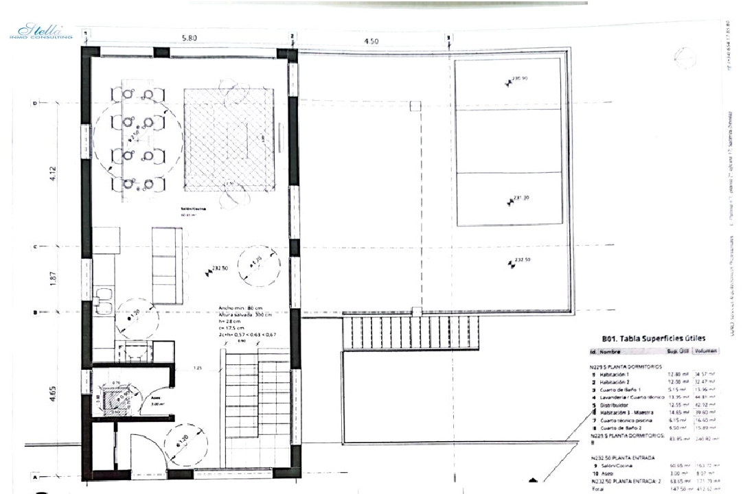 villa en Benitachell(Cumbre del Sol) en venta, superficie 418 m², aire acondicionado, parcela 836 m², 4 dormitorios, 3 banos, piscina, ref.: BP-4411BELL-46