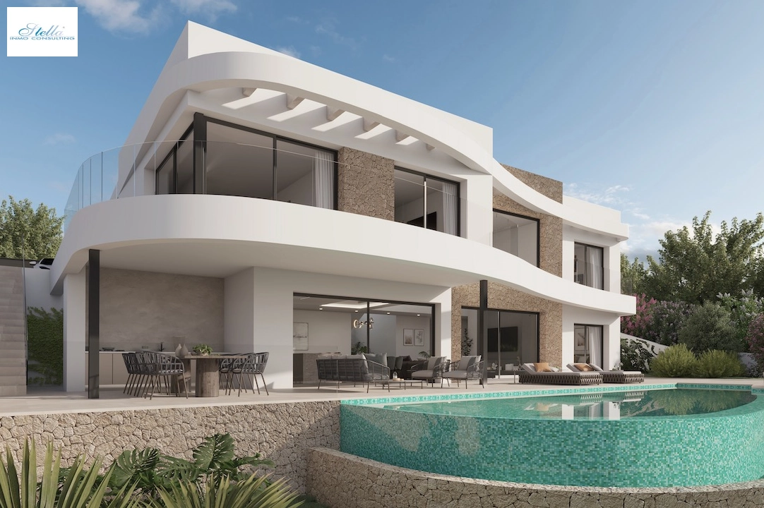 villa en Moraira(La Sabatera) en venta, superficie 185 m², aire acondicionado, parcela 801 m², 4 dormitorios, 4 banos, piscina, ref.: CA-H-1786-AMB-3