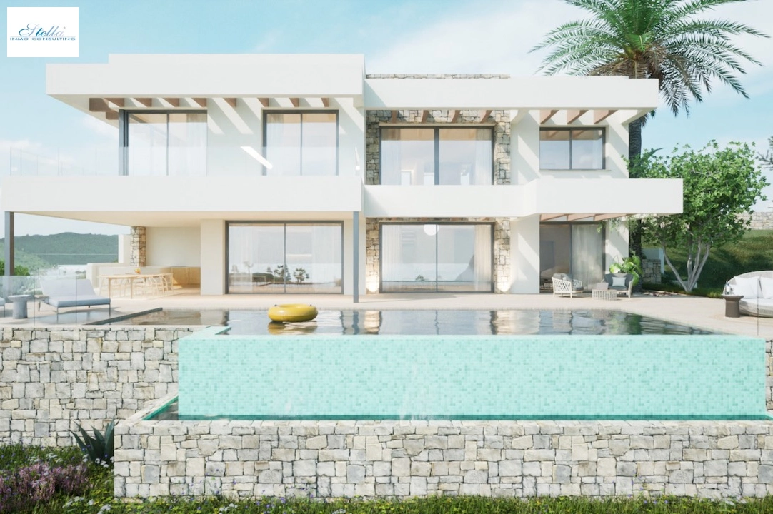 villa en Moraira(La Sabatera) en venta, superficie 411 m², aire acondicionado, 4 dormitorios, 4 banos, piscina, ref.: CA-H-1787-AMB-1