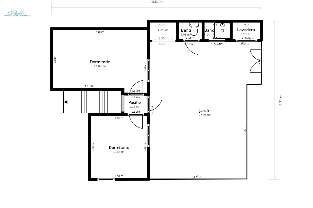 apartamento en Moraira(Moraira Centre) en venta, superficie 110 m², parcela 440 m², 4 dormitorios, 1 banos, ref.: CA-A-1789-AMBE-32