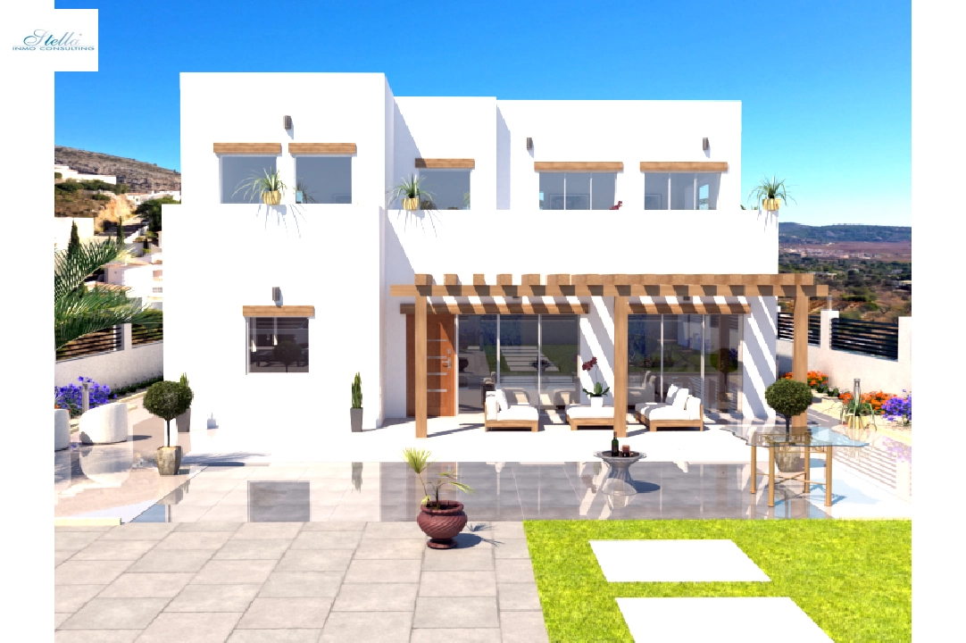 villa en Alcalali(La Solana Gardens) en venta, superficie 303 m², aire acondicionado, parcela 600 m², 4 dormitorios, 3 banos, piscina, ref.: BP-4415ALC-9