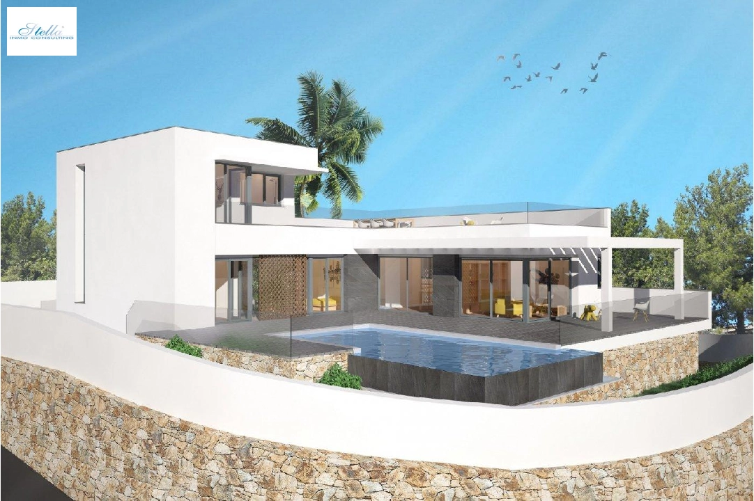 villa en Moraira en venta, superficie 415 m², ano de construccion 2016, aire acondicionado, parcela 817 m², 3 dormitorios, 2 banos, piscina, ref.: AM-10898DA-10