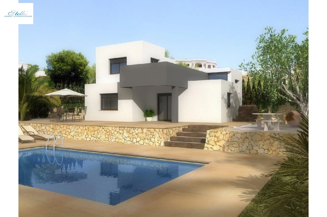 villa en Pedreguer en venta, superficie 125 m², ano de construccion 2025, aire acondicionado, parcela 725 m², 3 dormitorios, 2 banos, piscina, ref.: AM-11103DA-1