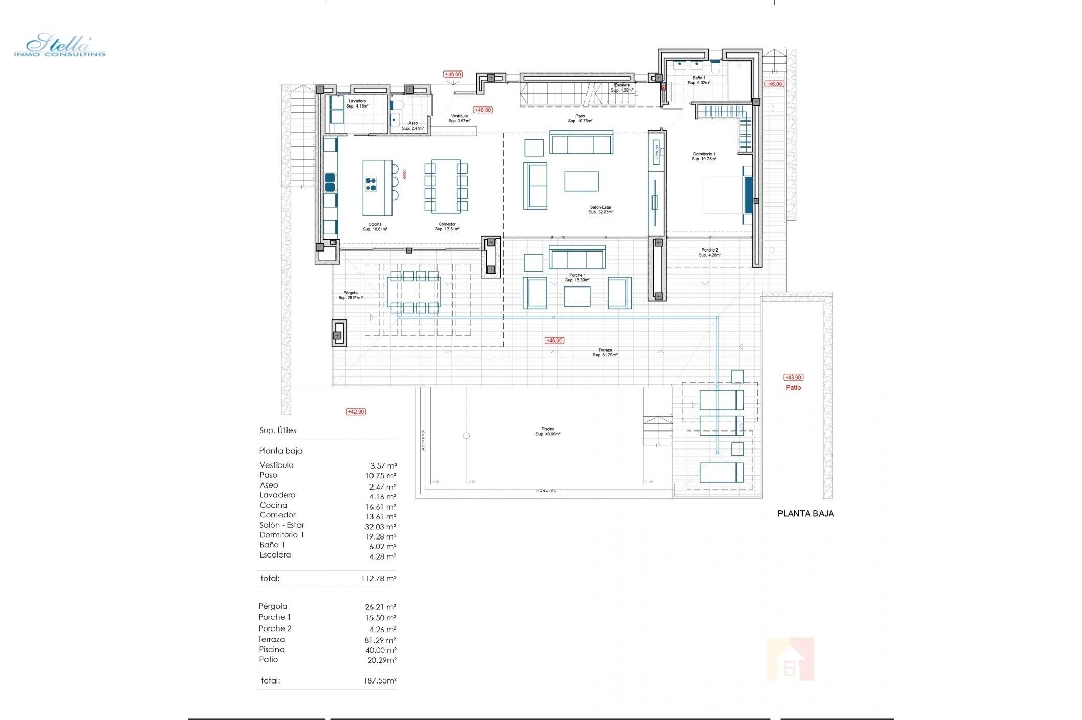 villa en Moraira en venta, superficie 434 m², ano de construccion 2019, aire acondicionado, parcela 800 m², 4 dormitorios, 3 banos, piscina, ref.: AM-11856DA-7