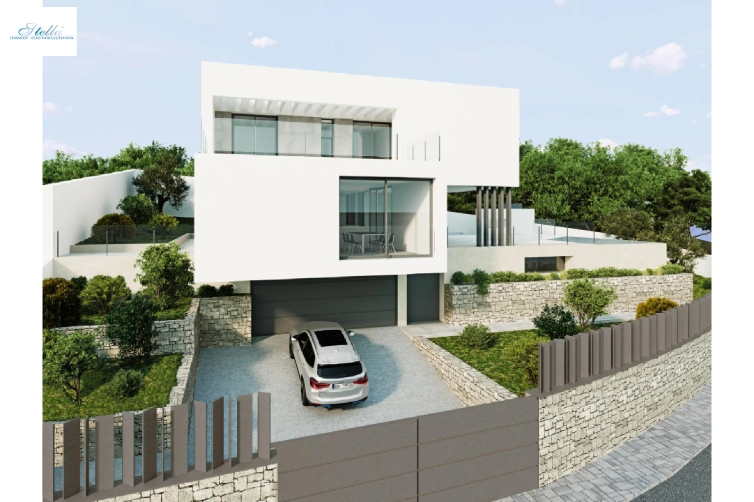 villa en Moraira en venta, superficie 394 m², ano de construccion 2020, aire acondicionado, parcela 800 m², 4 dormitorios, 3 banos, piscina, ref.: AM-11509DA-28