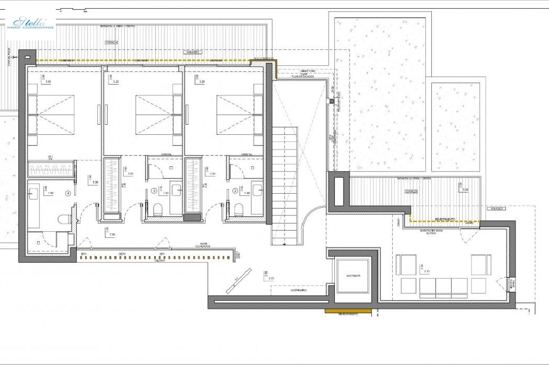 villa en Benissa en venta, superficie 474 m², ano de construccion 2021, aire acondicionado, parcela 1565 m², 4 dormitorios, 4 banos, piscina, ref.: AM-11597DA-10