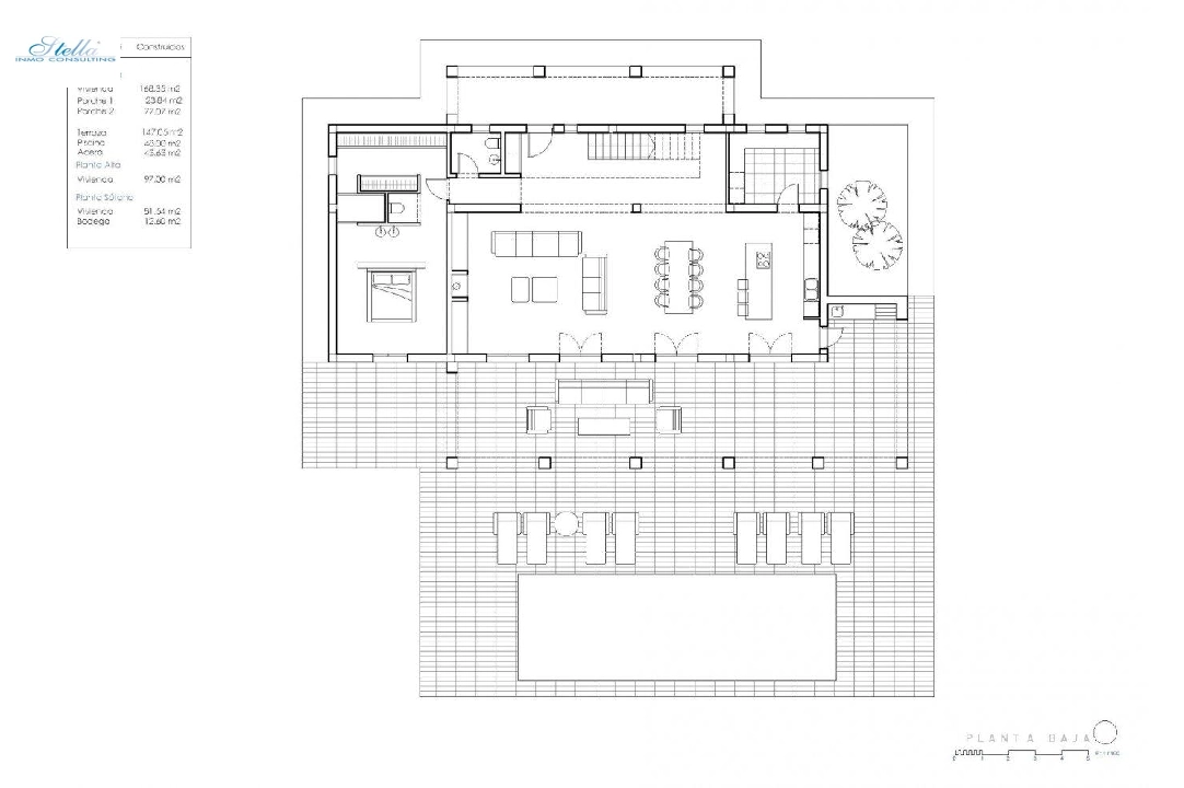 villa en Moraira en venta, superficie 699 m², ano de construccion 2022, aire acondicionado, parcela 13500 m², 4 dormitorios, 4 banos, piscina, ref.: AM-11734DA-8