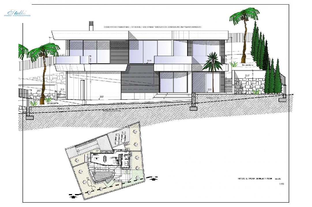 villa en Calpe en venta, superficie 273 m², ano de construccion 2022, aire acondicionado, parcela 805 m², 4 dormitorios, 4 banos, piscina, ref.: AM-11772DA-14