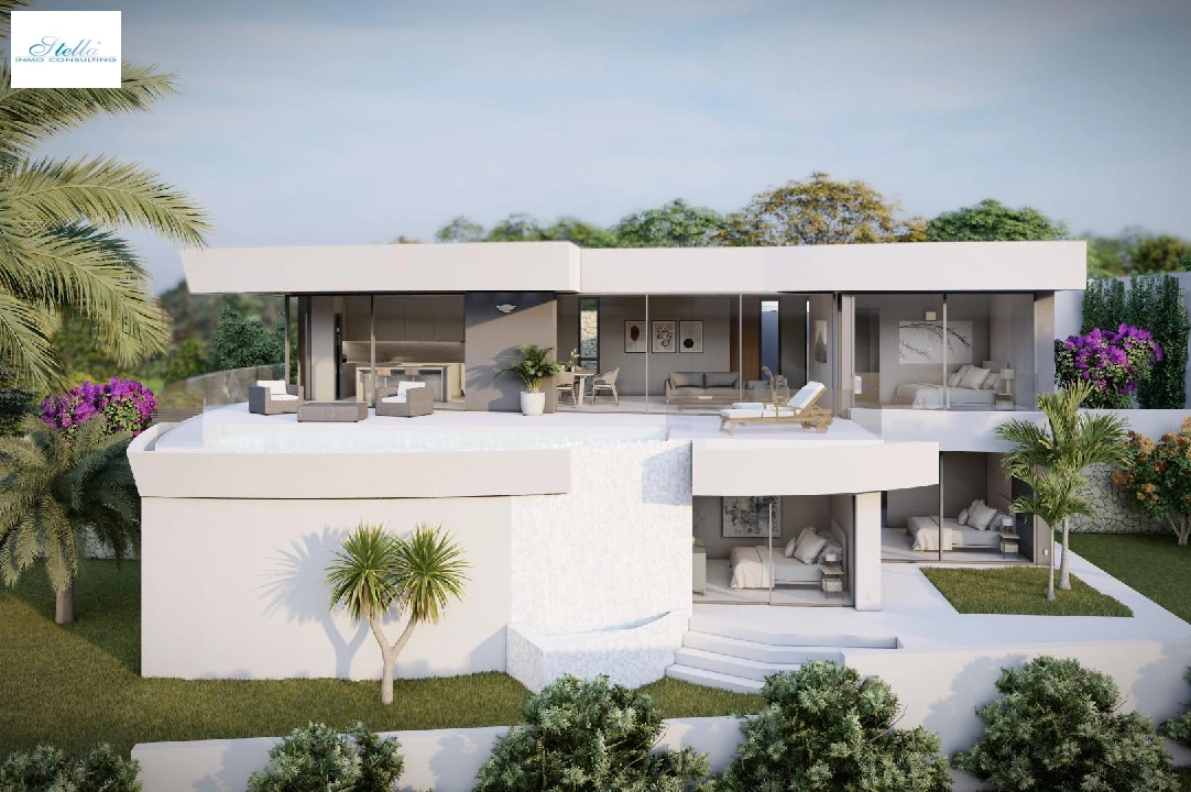 villa en Calpe en venta, superficie 273 m², ano de construccion 2022, aire acondicionado, parcela 805 m², 4 dormitorios, 4 banos, piscina, ref.: AM-11772DA-2