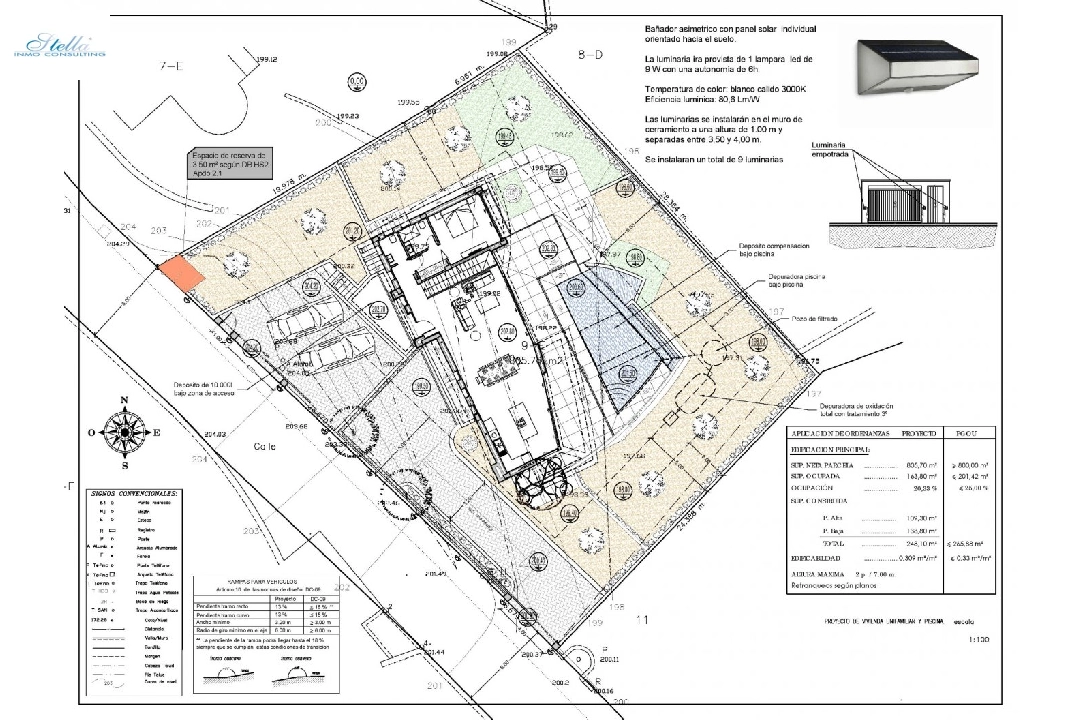 villa en Calpe en venta, superficie 273 m², ano de construccion 2022, aire acondicionado, parcela 805 m², 4 dormitorios, 4 banos, piscina, ref.: AM-11772DA-22