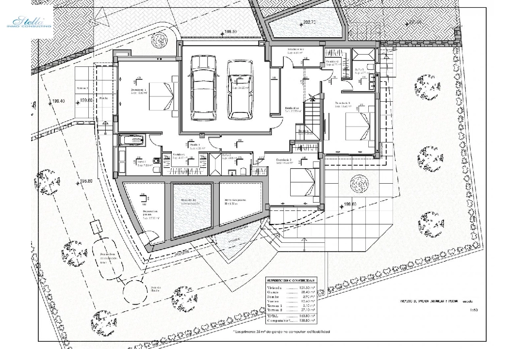 villa en Calpe en venta, superficie 273 m², ano de construccion 2022, aire acondicionado, parcela 805 m², 4 dormitorios, 4 banos, piscina, ref.: AM-11772DA-24