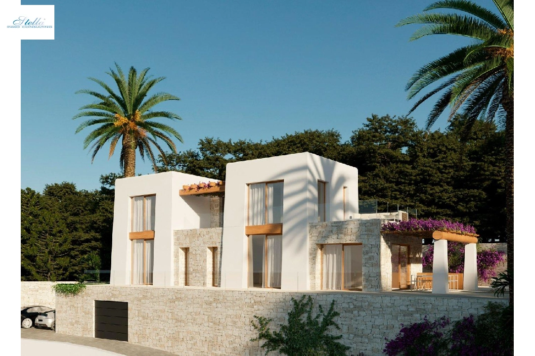 villa en Benissa en venta, superficie 450 m², ano de construccion 2023, aire acondicionado, parcela 800 m², 3 dormitorios, 3 banos, piscina, ref.: AM-11844DR-1