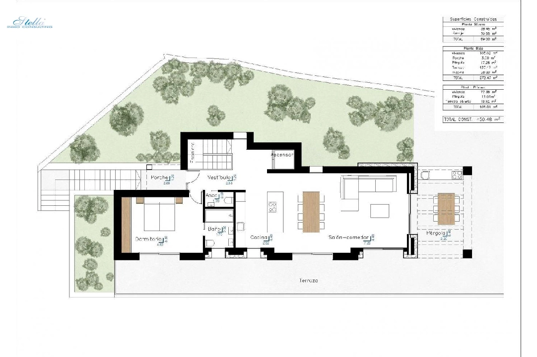 villa en Benissa en venta, superficie 450 m², ano de construccion 2023, aire acondicionado, parcela 800 m², 3 dormitorios, 3 banos, piscina, ref.: AM-11844DR-6