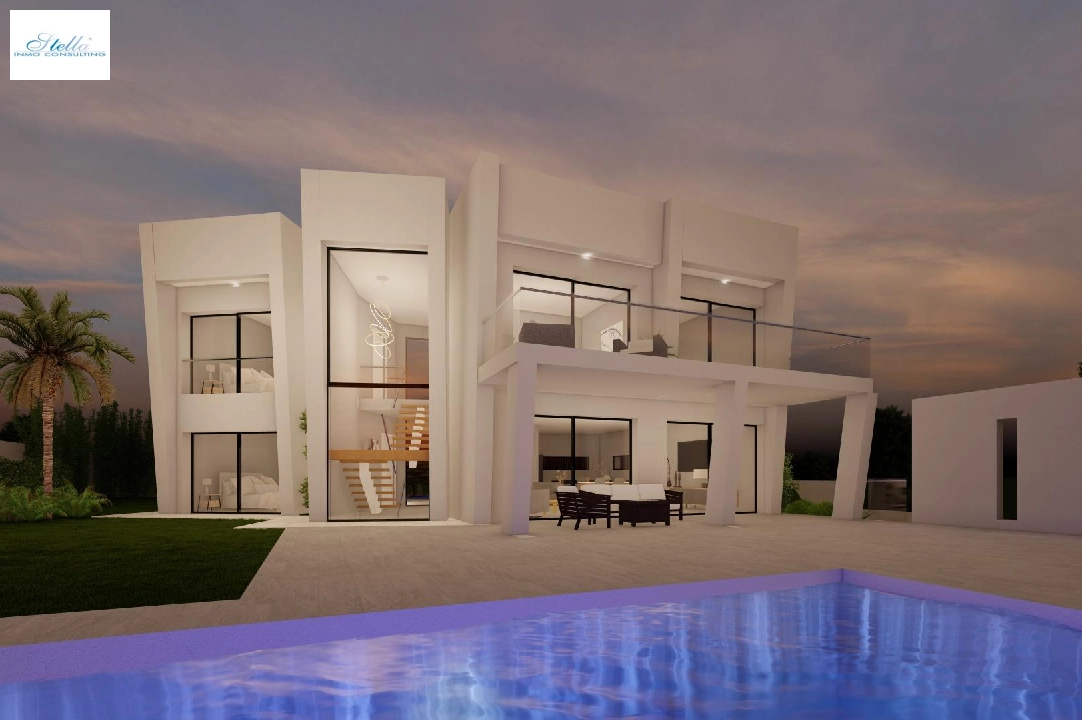 villa en Moraira en venta, superficie 365 m², ano de construccion 2023, aire acondicionado, parcela 967 m², 4 dormitorios, 4 banos, piscina, ref.: AM-11867DA-1