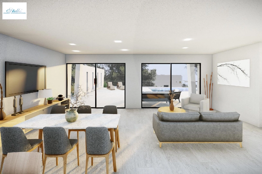 villa en Moraira en venta, superficie 365 m², ano de construccion 2023, aire acondicionado, parcela 967 m², 4 dormitorios, 4 banos, piscina, ref.: AM-11867DA-14