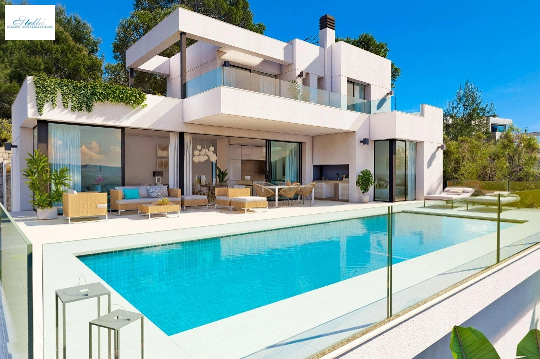 villa en Calpe en venta, superficie 209 m², ano de construccion 2024, aire acondicionado, parcela 1000 m², 3 dormitorios, 3 banos, piscina, ref.: AM-11967DA-1